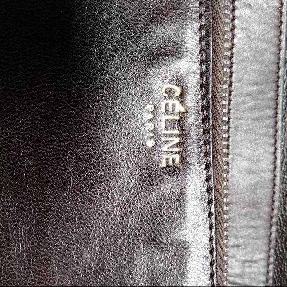 CELINE Shoulder Bag  Brown Leather - Picture 9 of 12